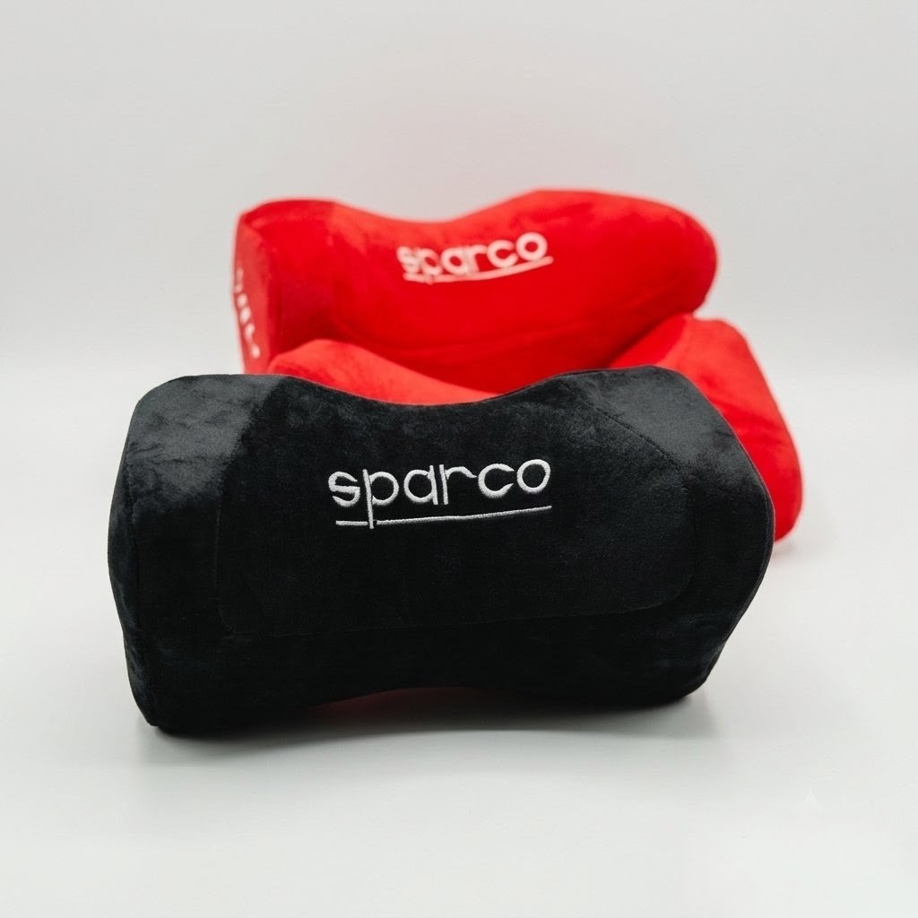 SPARCO MEMORY FOAM NECK REST PILLOWS (Pair)
