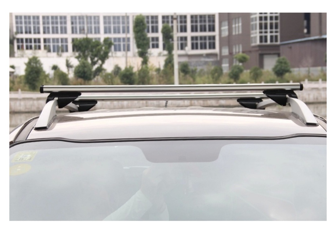 CROSSBAR FOR ROOF RAIL TYPE CARS/SUV'S SILVER COLOUR view 3