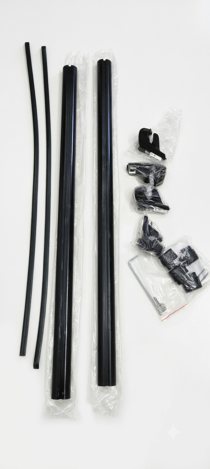 CROSSBAR FOR ROOF RAIL TYPE CARS/SUV'S BLACK COLOUR view 2