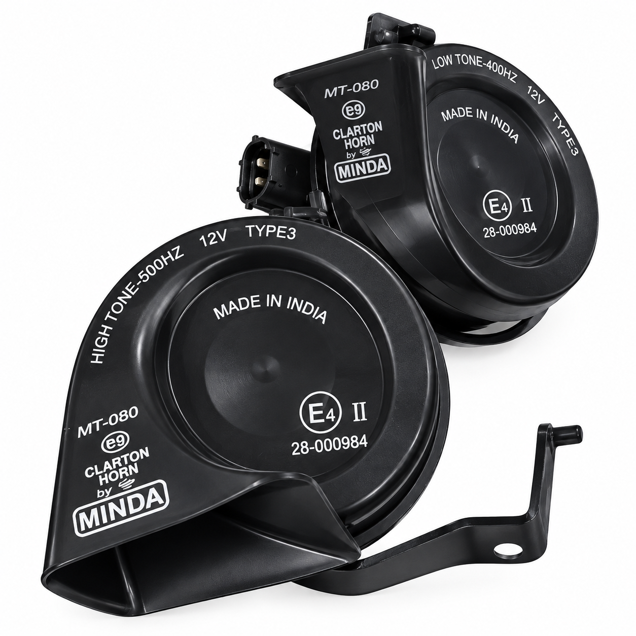  Uno Minda [KIA SHOWROOM OBTAINED] Trumpet Horn Set,  12V