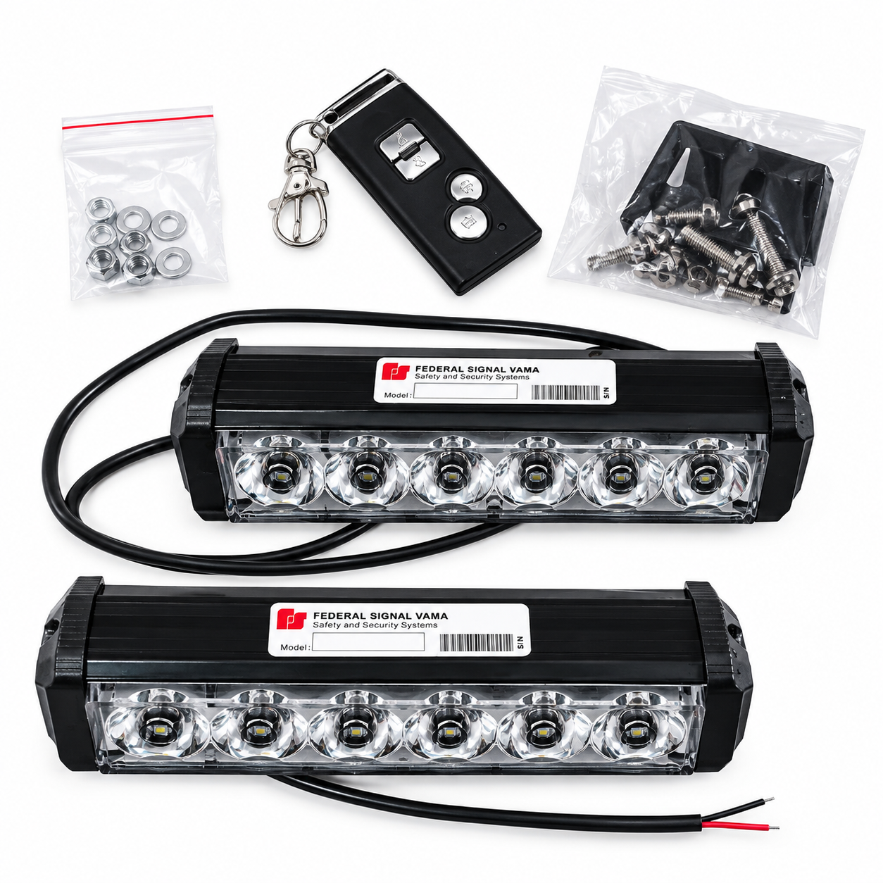  Federal Signal Vama 6-LED Car Blinker/Strobe Light Bar