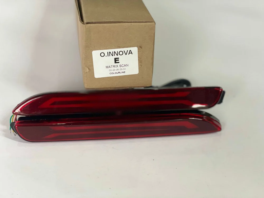 COLOURLINE Bumper Led Car Reflector Light-Innova D Non-Matrix (Red) view 2