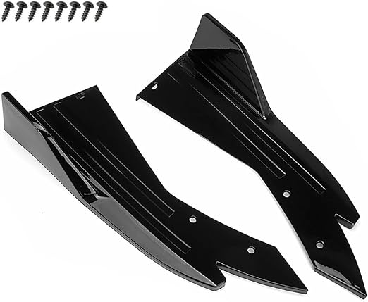 Glossy Black Car Rear Bumper Lip Diffuser Splitter Potector Universal for All Cars view 2