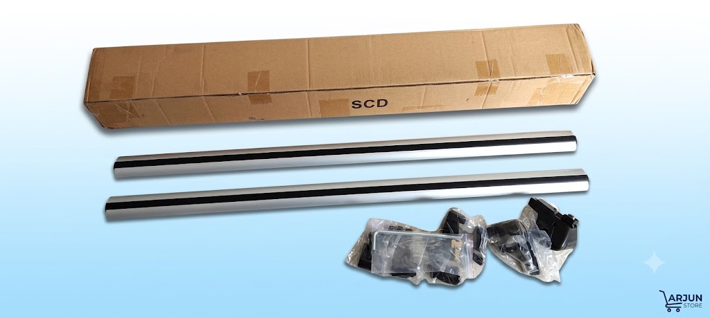 CROSSBAR FOR ROOF RAIL TYPE CARS/SUV'S BLACK COLOUR view 3