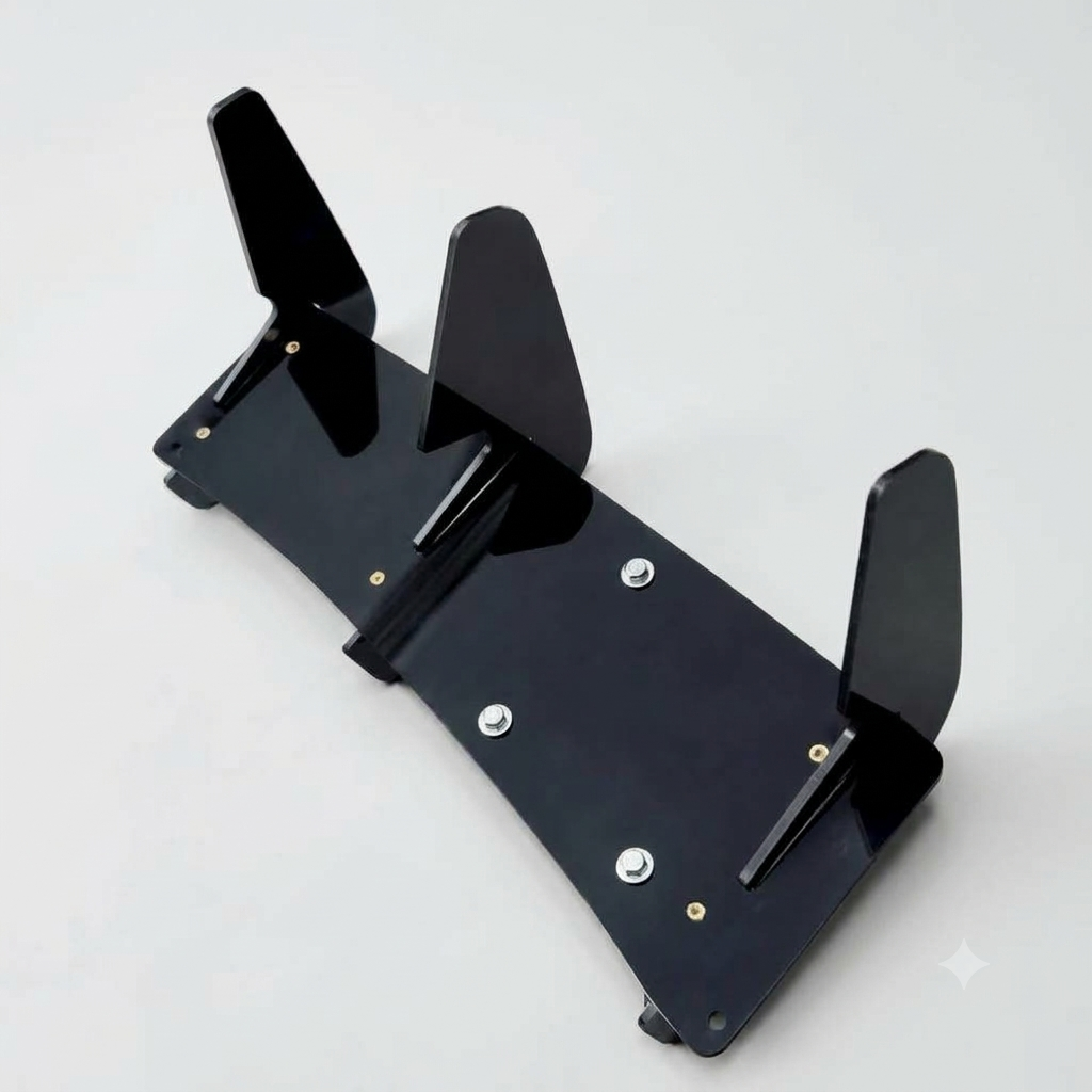 POLO , BALENO, SWIFT 3-Fin Rear Diffuser | ABS MATERIAL  view 2