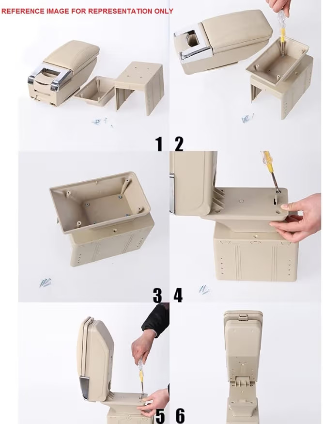 Car armrest BEIGE for all cars suitable  view 3